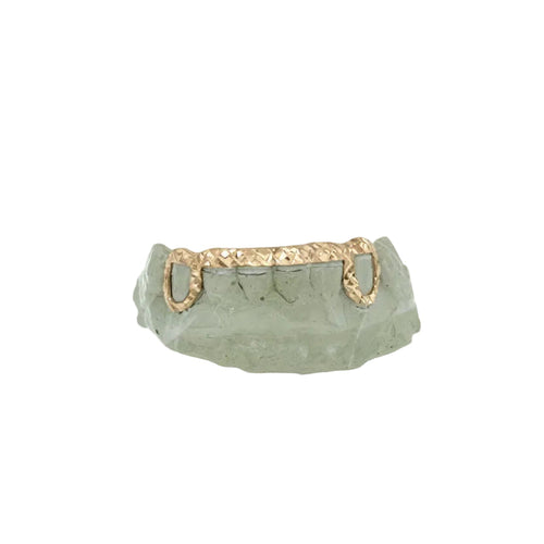 2-Piece + Diamond Dust/Cut Front and Back Bar Grillz