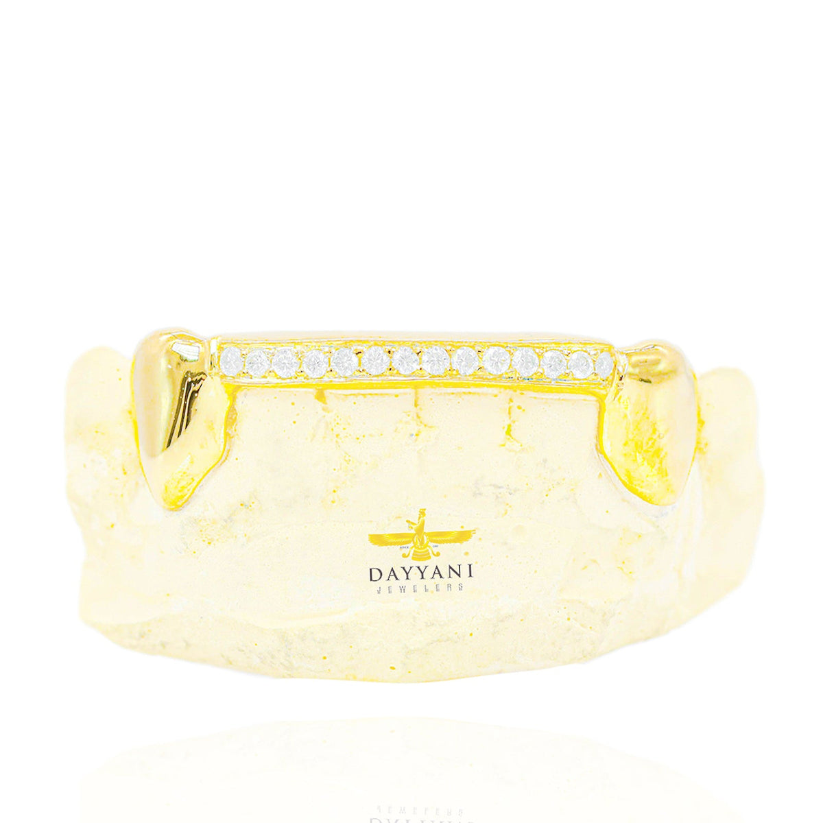 Natural Diamond Bar Grillz (One Row)