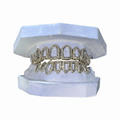 Open Face Natural Diamond Set Grillz